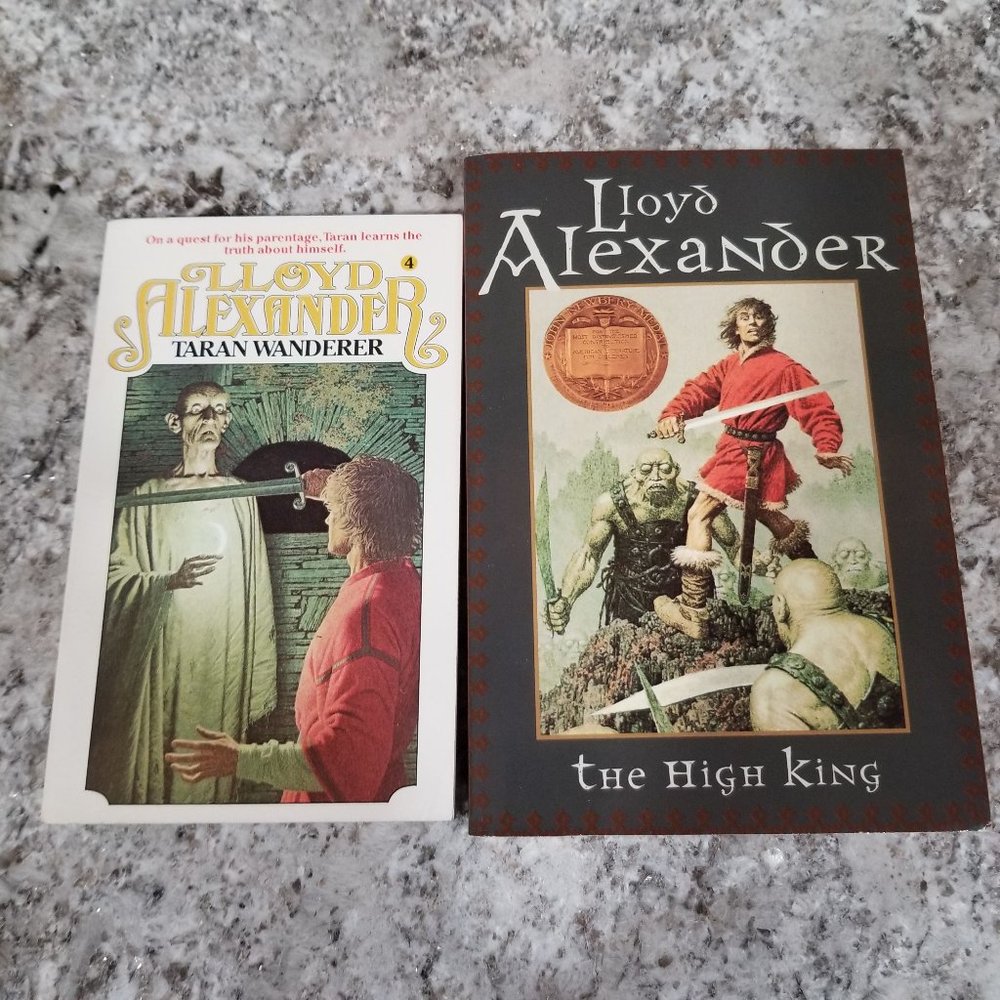 2 Lloyd Alexander Young Adult paperback books Chronicles of Prydain